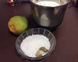 A picture of step 1 of Mango smoothie.