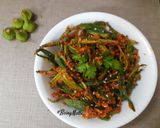 A picture of step 4 of Bhindi Fry.