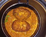 A picture of step 9 of Vegetarian Potato egg curry with butter kulcha.