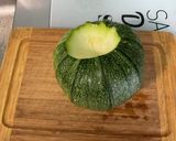 Une image de l'étape 1 de Duo de courgettes et aubergine chinoise aux gingembre et épices.