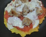 Foto del paso 9 de la receta: Arepizza🥯🌽🧀🍗🫓🥓🍅