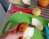 Foto del paso 5 de la receta: Gelatina 🍊🍎''Frutas encapsuladas''
