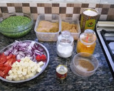 A picture of step 1 of Mattar Paneer n Rice#Theme Contest.