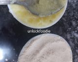 A picture of step 1 of Wheat flour Modak.