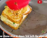 A picture of step 4 of Veg Double Egg And Cheese Sandwich Breakfast Recipe.