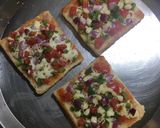 A picture of step 5 of Vegetable Cheese Toast.