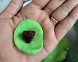Foto langkah ke 3 dari resep Klepon Ubi Brownies Pandan.