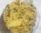 A picture of step 3 of आलू मटर ताहरी.
