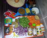 A picture of step 1 of Hawaiian Rice.