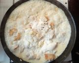 Foto del paso 2 de la receta: Fideos con salsa Alfredo con pollo, súper fácil!