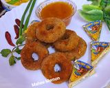 A picture of step 4 of Cheezy potato donuts.