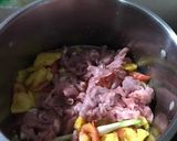 Hình bước làm 2 của món Bún bò cà chua thơm