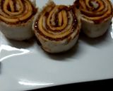 A picture of step 4 of Chocolate Meetha Anda Bread Roll 😋.