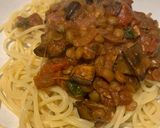A picture of step 5 of Aubergine and chestnut ragu.