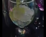 A picture of step 3 of Green mint Margarita.
