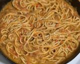 A picture of step 4 of Roasted Red Pepper Pasta.