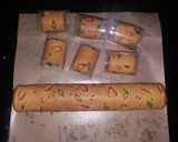 Foto langkah ke 5 dari resep Bolu Gulung Abon / Roll Tart Abon.
