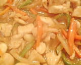 Foto del paso 4 de la receta: Pollo con almendras y fideos soba