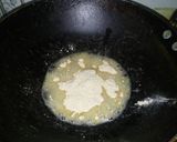 A picture of step 2 of Besan ka sheera.