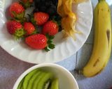 A picture of step 5 of Waffles with Assorted Fruits.