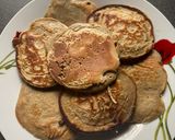 A picture of step 3 of Strawberry Peanut Butter Protein Pancakes.