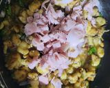 Foto del paso 2 de la receta: Espaguetis con langosta salteada y jamón pierna