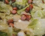 A picture of step 4 of Cabbage and Little Smokies.
