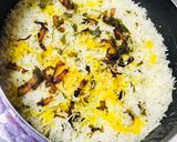 A picture of step 4 of Chicken charcoal dum biryani.
