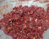 A picture of step 5 of Beetroot Halwa.
