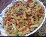 A picture of step 9 of Chicken chatpata pasta.