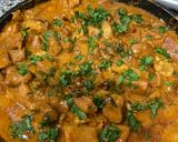A picture of step 12 of Chicken tofu curry.