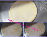 A picture of step 3 of Puranpoli and Puran Karanji.