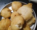 A picture of step 4 of Dahi bhalle.