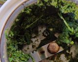 A picture of step 1 of Mint coriander rice.