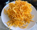 A picture of step 1 of Butternut spaghetti with Green Pesto.