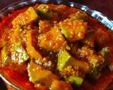 A picture of step 2 of Mango pickle.