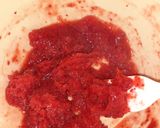 A picture of step 1 of White choco yogurt & Strawberry mousse.