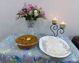 A picture of step 4 of Neer dosa.