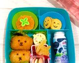 Foto langkah ke 4 dari resep Bekal Anak || Bekal Anak Lucu || Bekal roti || Roti Sosis.