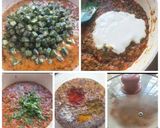 A picture of step 3 of Creamy Dahi Masala Bhindi.