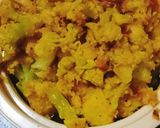 A picture of step 3 of Gobhi aloo.