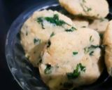 A picture of step 4 of Ragda Pettis raw banana patties.