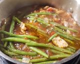 A picture of step 3 of My French Green Beans with Bacon, Tomatoes and Mushrooms.