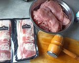 Baconös pulykamell tekercs recept fázis 1 fotója