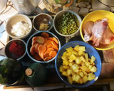 Foto del paso 1 de la receta: Pollo primavera al vino tinto