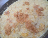 Foto del paso 8 de la receta: Garbanzos al curry con gambones y salmón sobre leche de coco