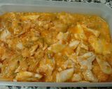 A picture of step 4 of Hake in Tomato and Green Pepper Sauce.