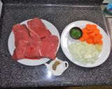 A picture of step 1 of Braised Steaks, Jon Style.