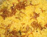 A picture of step 5 of Soya bean biryani.
