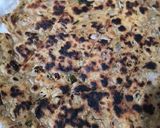 A picture of step 4 of Sindhi koki.